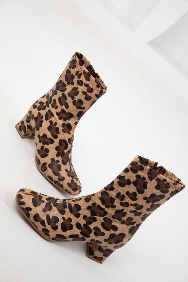 Leopar Kadın Bot & Bootie 20160 - 2