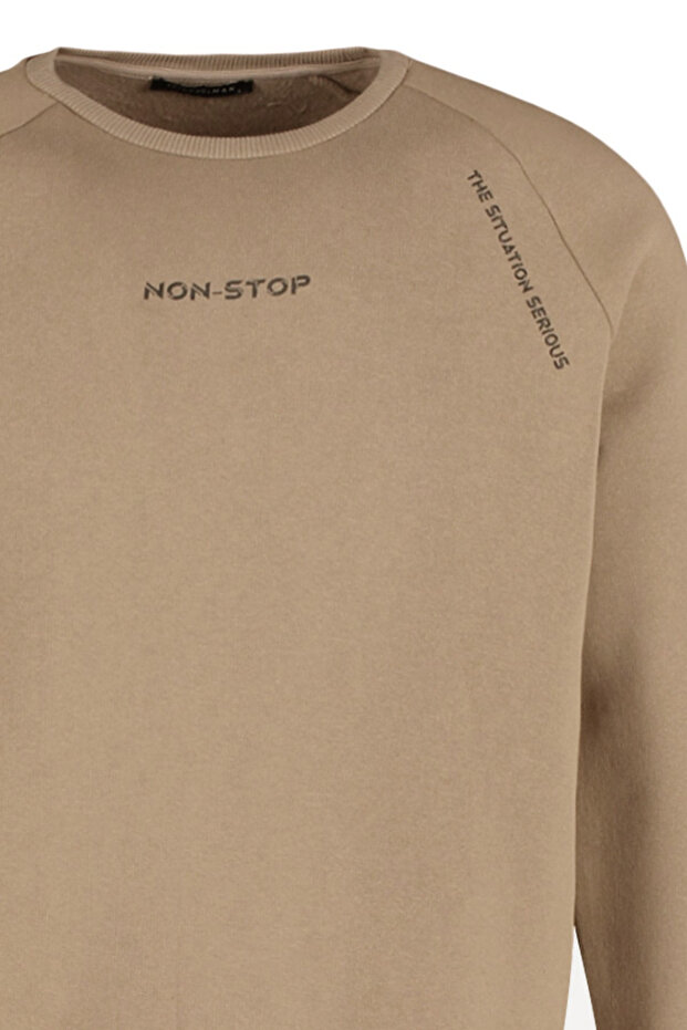 Vizon Regular/Normal Kesim Reglan Kollu Yazı Baskılı Sweatshirt TMNAW22SW0726 - 10
