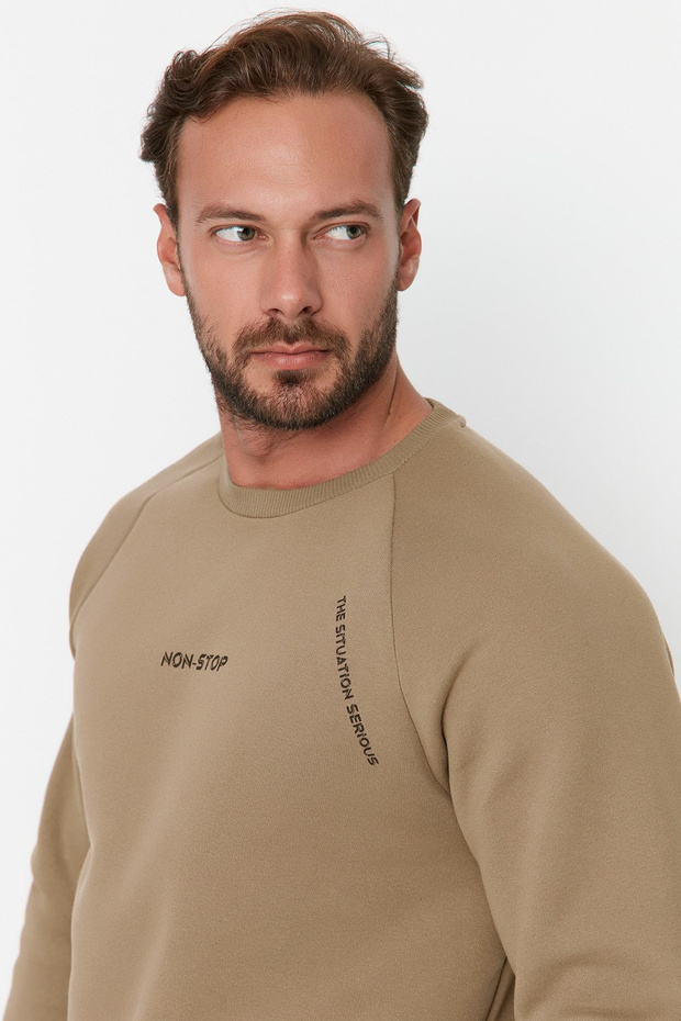 Vizon Regular/Normal Kesim Reglan Kollu Yazı Baskılı Sweatshirt TMNAW22SW0726 - 7