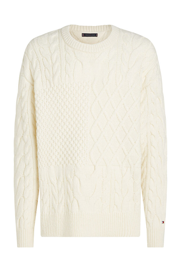 KÁBELOVÝ VLAJKOVÝ SVETER - 4