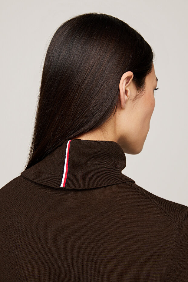 Merino Roll-NK hosszú ujjú pulóver - 9