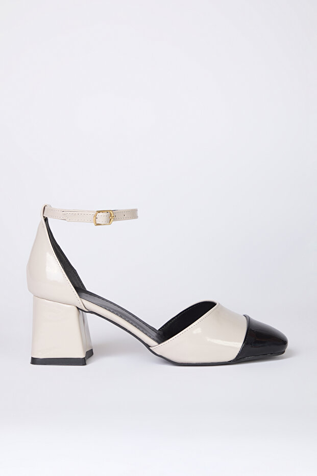 كتلة اللون جولة اصبع القدم المرأة ماري جين كتلة الكعب العالي TAKSS25TO00024 - 5