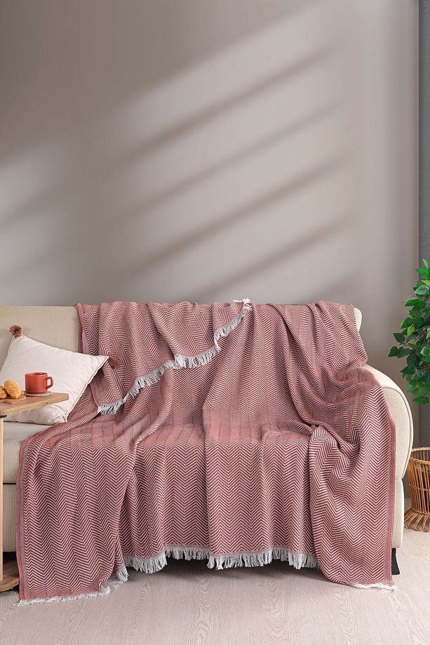 Carden Pamuklu Tek Kişilik Pike Yatak Örtüsü 200x230 Cm Kiremit - 3