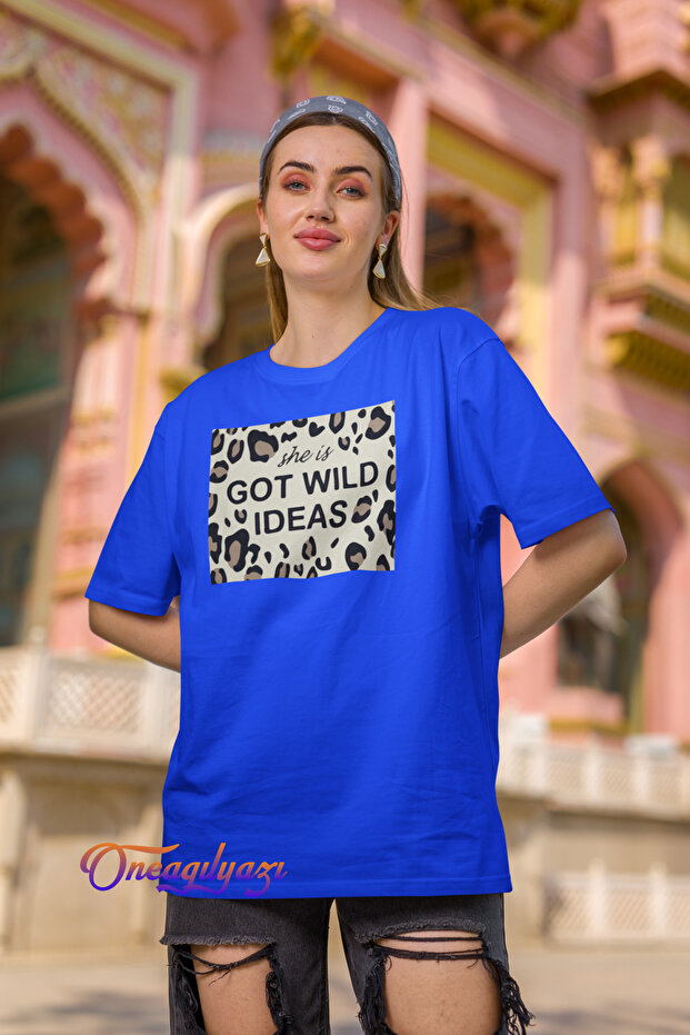 Got Wild Ideas Printed Oversize T-Shirt