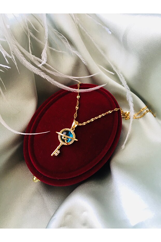 Uzay Anahtar Çelik Kolye - 4