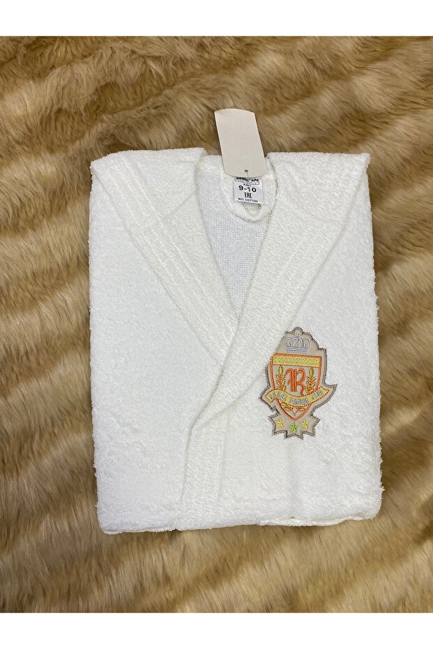 Embroidered Special Club - Children's Bathrobe, 100% Cotton