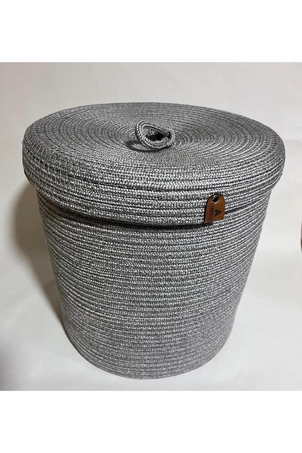 سلة متعددة الأغراض، منظم للحمام والمطبخ، وعاء زهور 30x30 مع غطاء