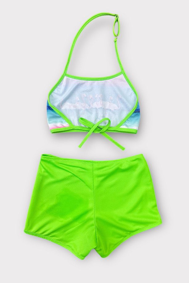 Kız Çocuk Şortlu Bikini Takımı - 2