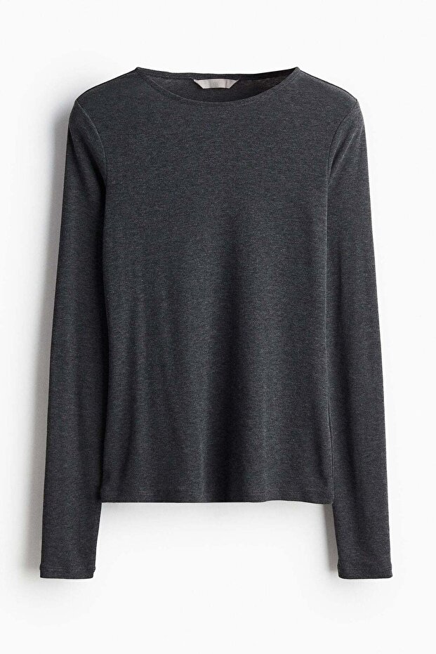 Sheer jersey top - 1