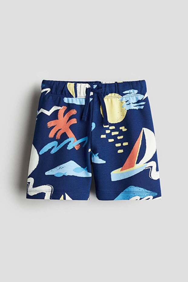 Printed sweatshorts