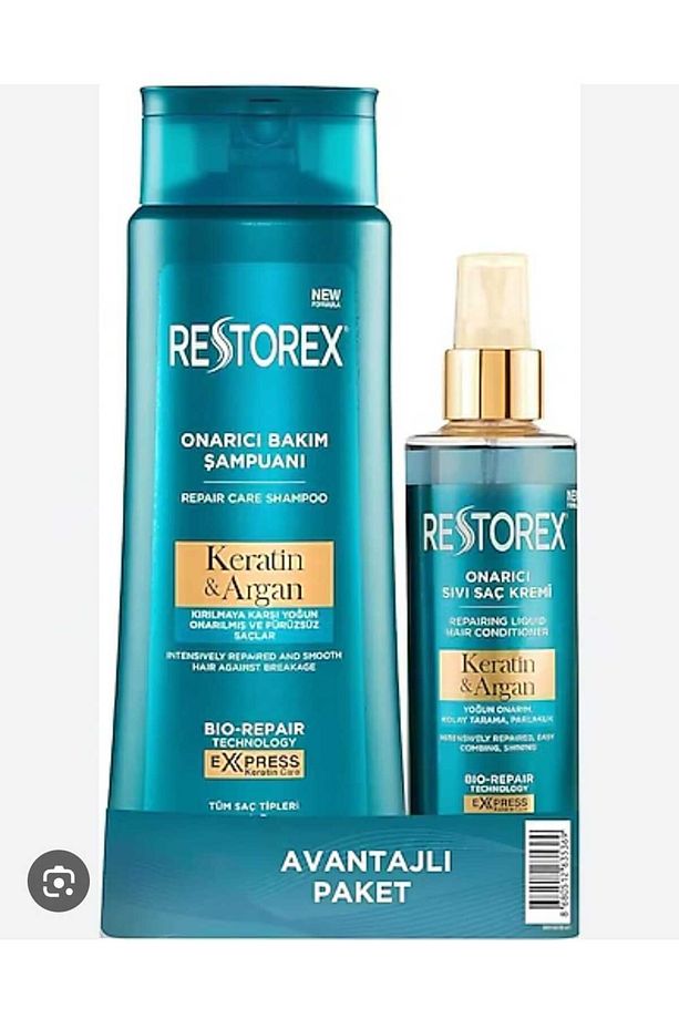 keratın argan 500 ml sampuan + keratın argan 200 ml sıvı sac kremı - 1