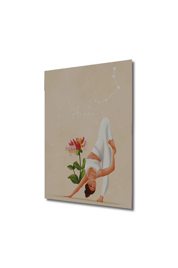 Yoga Çiçeği Dekoratif Ahşap MDF Ev/İşyeri Duvar Tablo Dikdörtgen Ev/İşyeri Duvar Tablo - 3