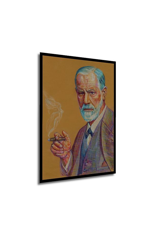 Sigmund Freud Ahşap MDF Dekoratif Ev/İşyeri Duvar Tablo Dikdörtgen Ev/İşyeri Duvar Tablo - 6