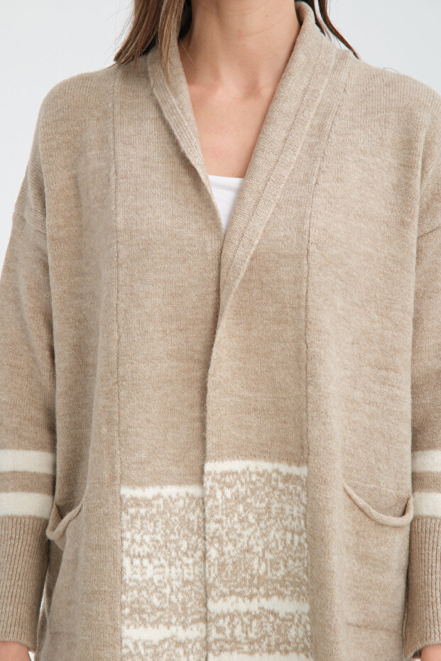 Atkılı Triko Hırka - 5