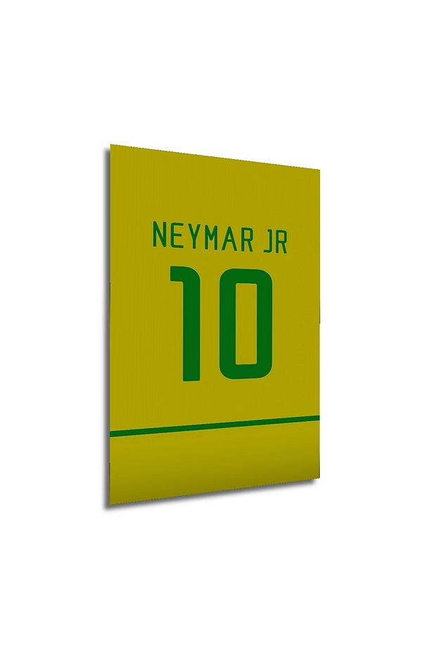 Neymar Jr 10 Forma Tasarımı Dekoratif Ahşap MDF Tablo Dikdörtgen Tablo - 4