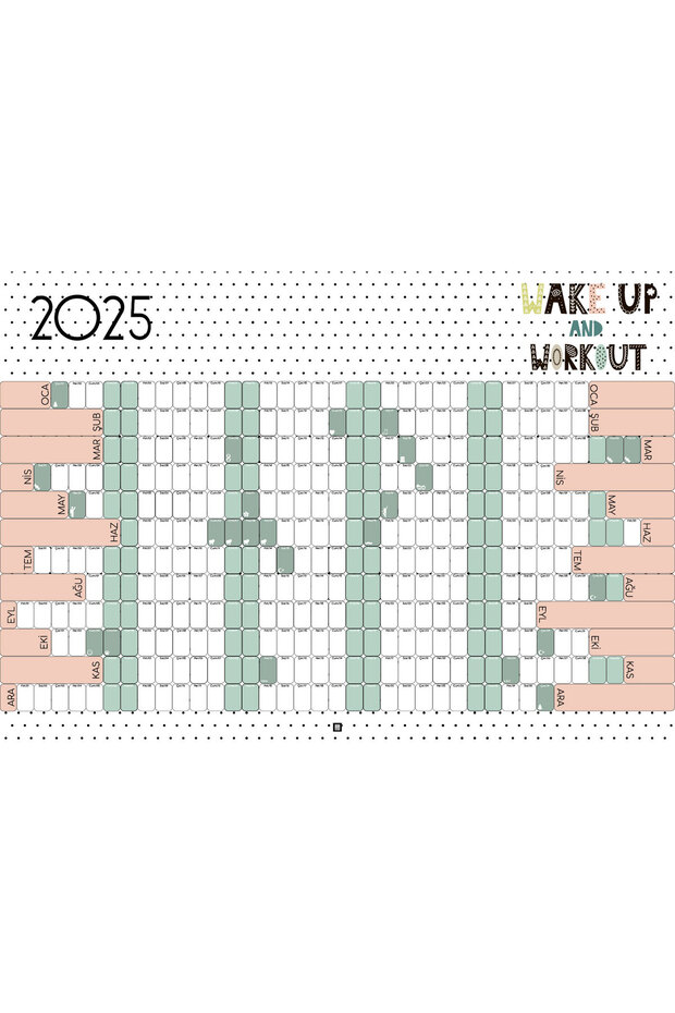 تقويم حائط ويك اب 2024 - 70x100 سم