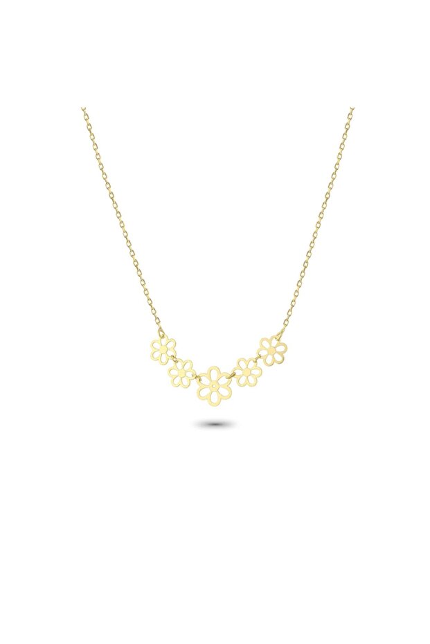 Altın Papatya Kolye - 1