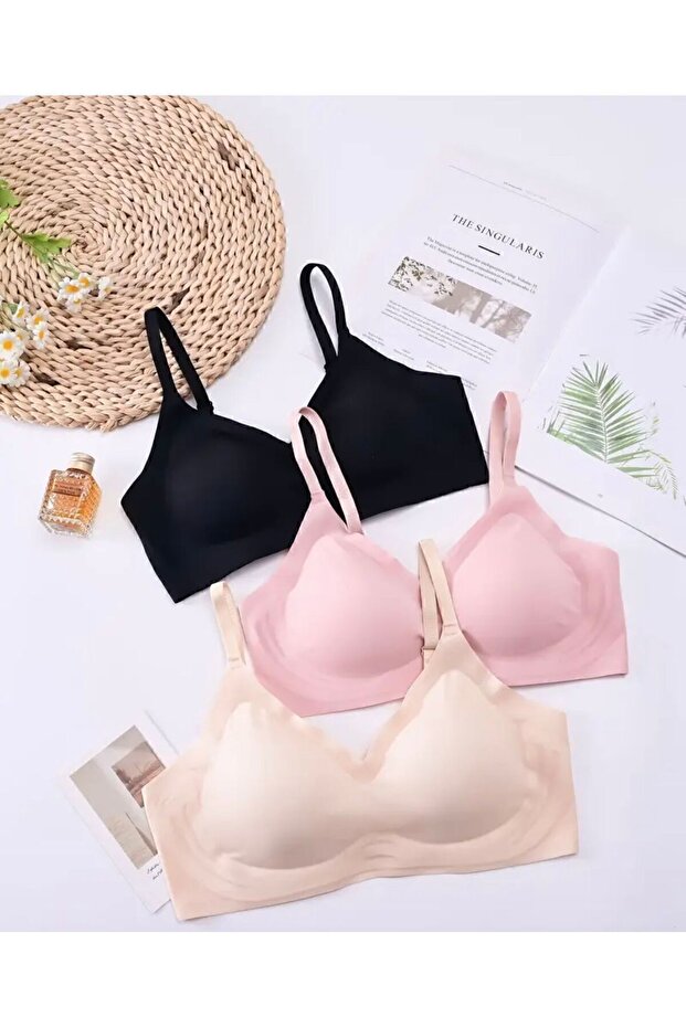 Laser Cut Seamless Soft Bra - 4