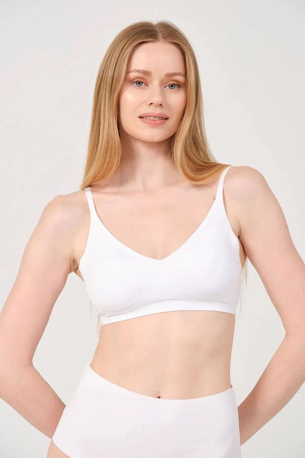 Laser Cut Seamless Soft Bra - 1