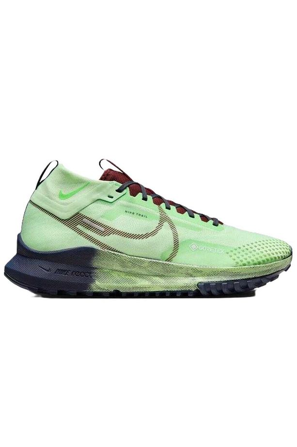 React Pegasus Trail 4 Goretex Su Geçirmez Nefes Alan Reflektörlü Yürüyüş Koşu Ayakkabısı Yeşil - 1