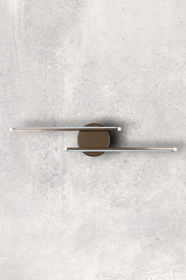 Sare Aplik Modern Tasarım Kahverengi Gün Işığı Ledli Banyo - Mutfak - Salon Led Duvar Aplik - 5