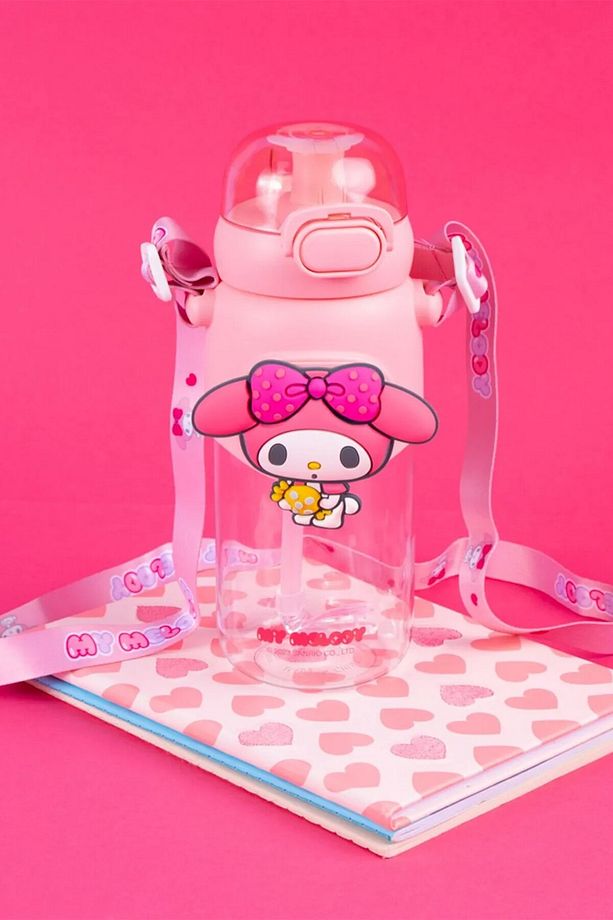 Sanrio Lisanslı Pipetli Kapaklı Suluk (600ml) - My Melody - 2