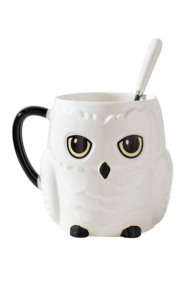 Harry Potter Lisanslı Kaşıklı Seramik Kupa (430ml) - Hedwig - 1