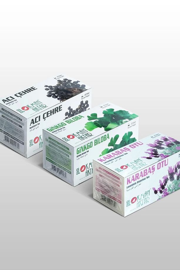 Acı Çehre, Ginkgo Biloba, Karabaş Çayı 20 'li Süzen Poşet 3lü Set, Lokman Aktar - 1