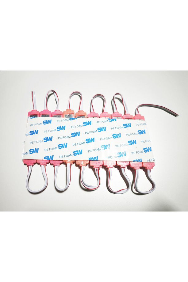 Parmak Led Lamba Pembe 3 Led 140 Lümen 12 Volt 10,lu - 2