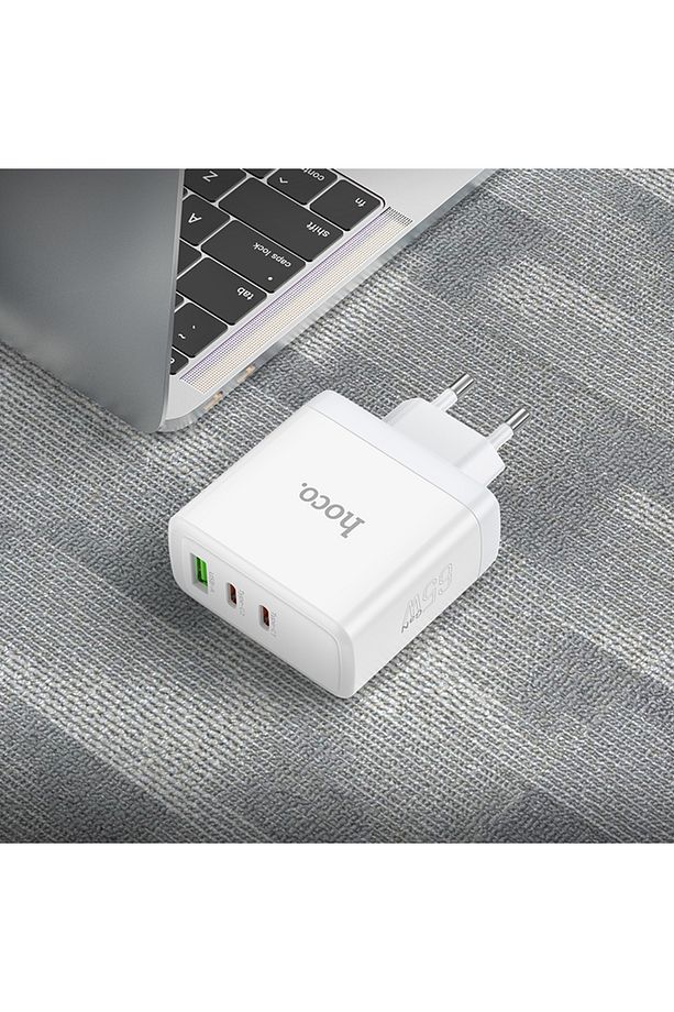 N30 PD65W + QC3.0 USB-C + USB-A Hızlı Şarj Adaptörü - 5