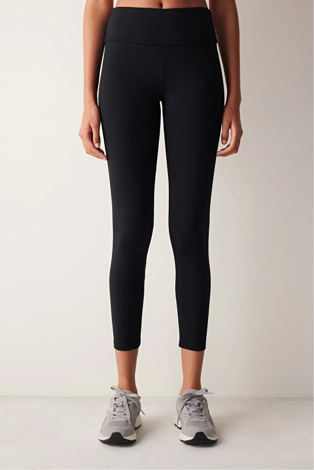 Women's Black High Waist Comfy Thermal Leggings