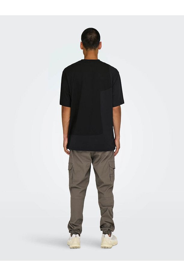 Onscurated Rlx Prınt Ss Siyah Erkek T-Shirt 22030925 - 2