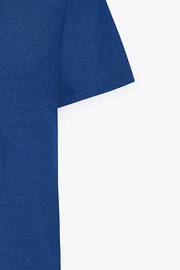 Slim Fit Dar Kesim Bisiklet Yaka Pamuklu Tişört - 8