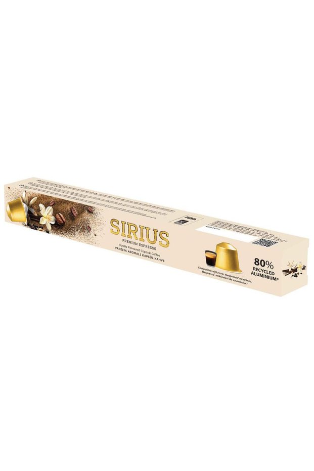 Sirius Premium Vanilla Flavored Coffee Capsule (Nespresso Compatible) - 10 Pieces