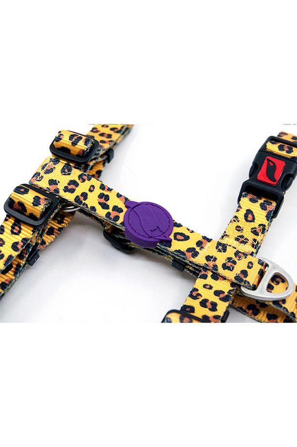 Leopard H-tipi Göğüs Tasması Ayarlanabilir, Konforlu Ve Dayanıklı Desenli Köpek Tasması - 5