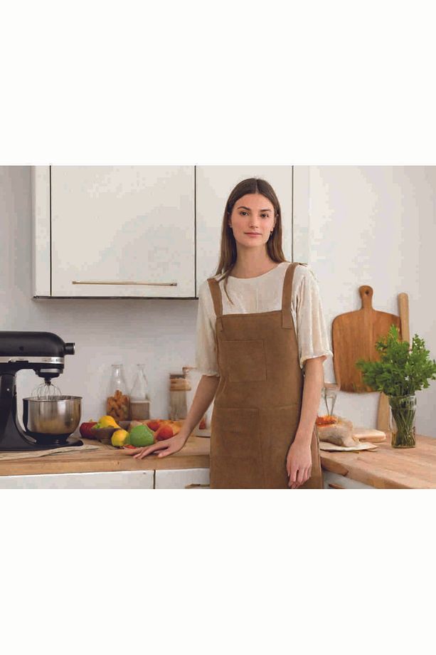Süet Mutfak Önlüğü / Bar Önlüğü / Çalışma Önlüğü - 1