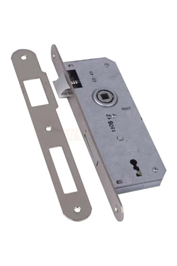 169/R Wc Internal Door Mortise Lock 40 mm – Nickel / Oval