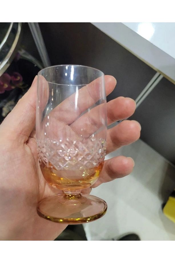 Bohemia Kristal Yuvarlak Kahve Yanı Su Bardak 2'li Rastgele Renk - 7