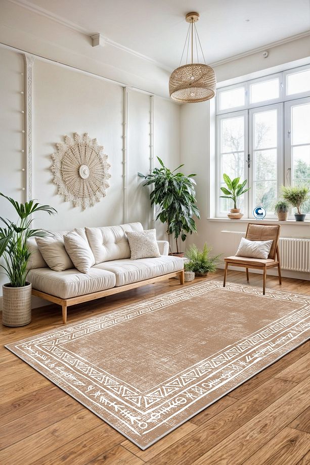 Dijital Baskı Yıkanabilir Kaymaz Taban Salon Halısı Mutfak Halısı Koridor Halısı - 1