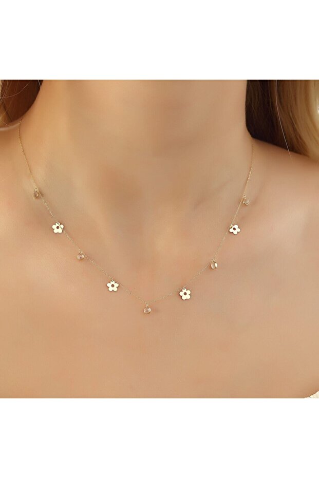 Altın Çiçek Şans Kolye - 2