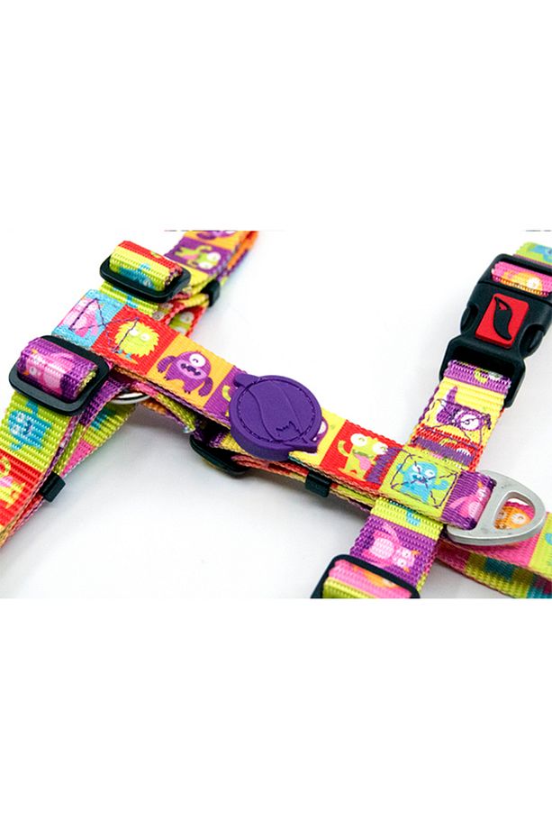 Allıens H-tipi Göğüs Tasması Ayarlanabilir, Konforlu Ve Dayanıklı Desenli Köpek Tasması - 5