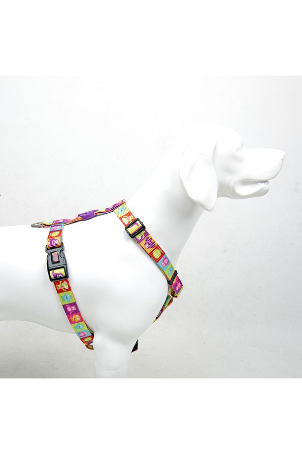 Allıens H-tipi Göğüs Tasması Ayarlanabilir, Konforlu Ve Dayanıklı Desenli Köpek Tasması - 2