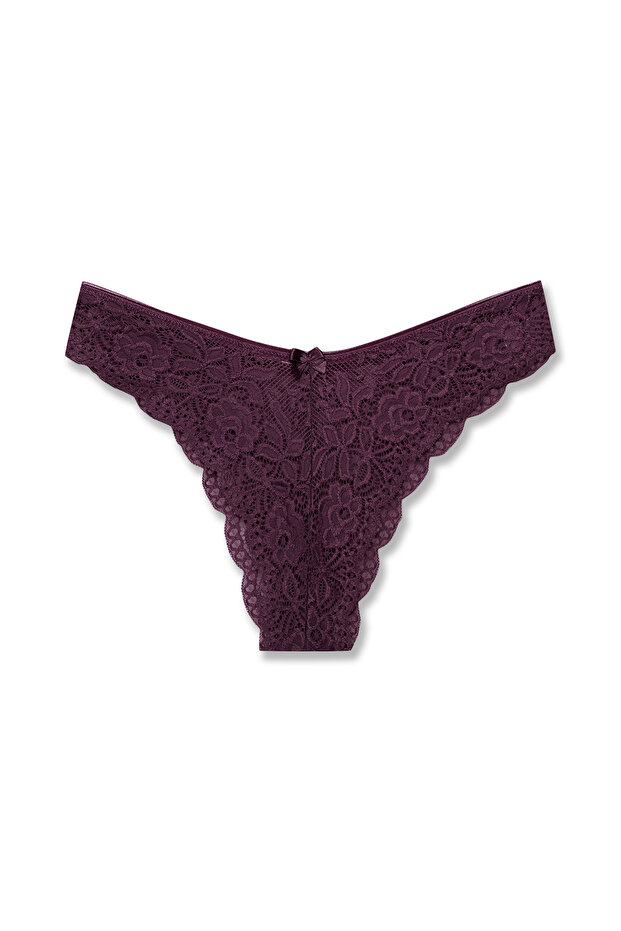 5'li Dantelli Slip Külot - 5