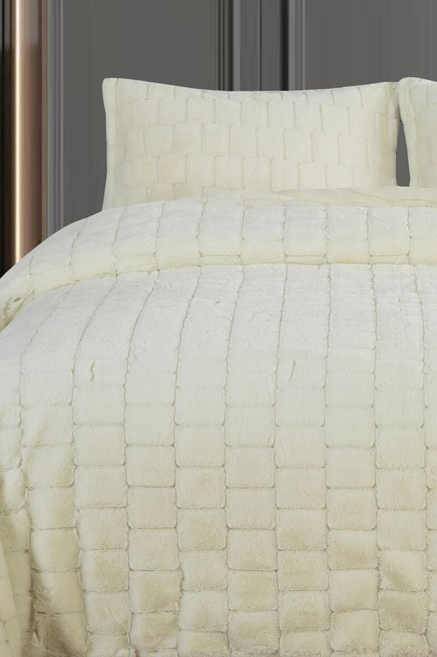 Luxury Rabbit Tavşan Tüyü Yatak Örtüsü Çift Kişilik - 2