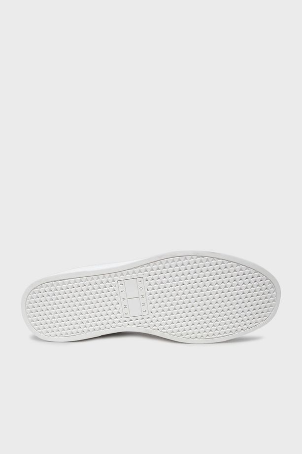 Tommy Jeans Logolu Deri Sneaker Ayakkabı Erkek AYAKKABI EM0EM01574 YBL - 6