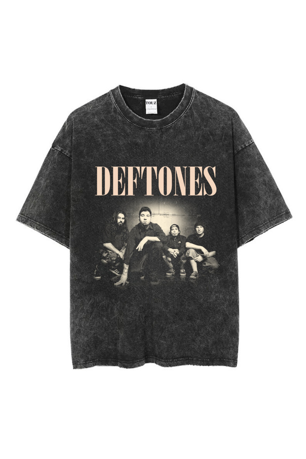 Washable Deftones Printed Unisex Oversize Vintage T-Shirt