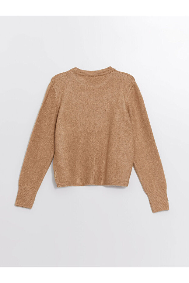 Bisiklet Yaka Kadin Triko Kazak - W49706z8 - 6