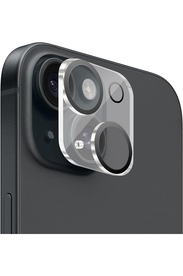 (TAM LENS) iPhone 15 / 15 Plus Uyumlu Tek Parça Tam Kapatan Kamera Lens ve Yüzey Koruyucu - 1