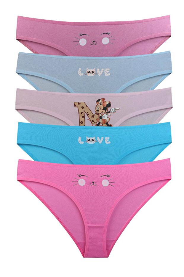 Girl's Cotton 6-Piece Panties Set - Kids2700 Model-1
