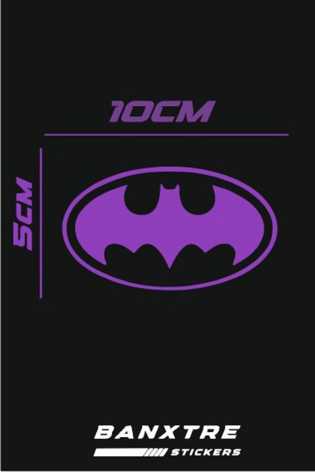 Motor-Araba-Kask için Batman Sticker Etiket (10CMx5CM)(1 Adet) - 2